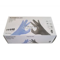 HAND SKAR 라텍스 글러브 100매 (색상 - 블랙) 천연고무 엠보싱