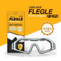 플레글 (FLEGLE) 고글형 보안경<br>초경량 휴대용 안티포그코팅 눈보호 먼지차단 도장작업시